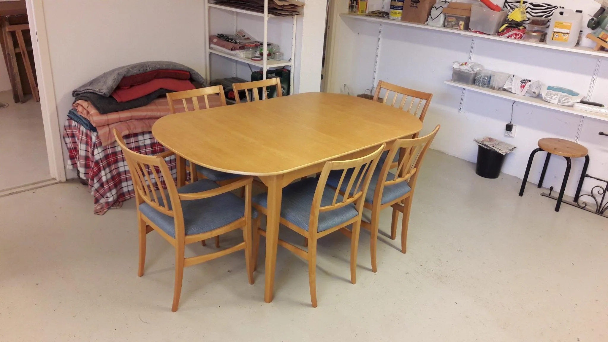 Detaljbild på träarbete