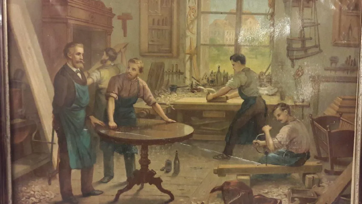 Jan Lundell i verkstaden